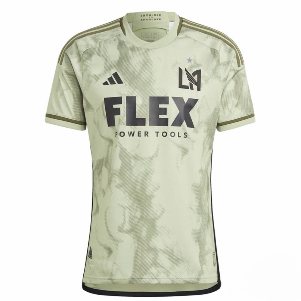 adidas LAFC Men's Soccer Jersey in Light Sage with FLEX Logo